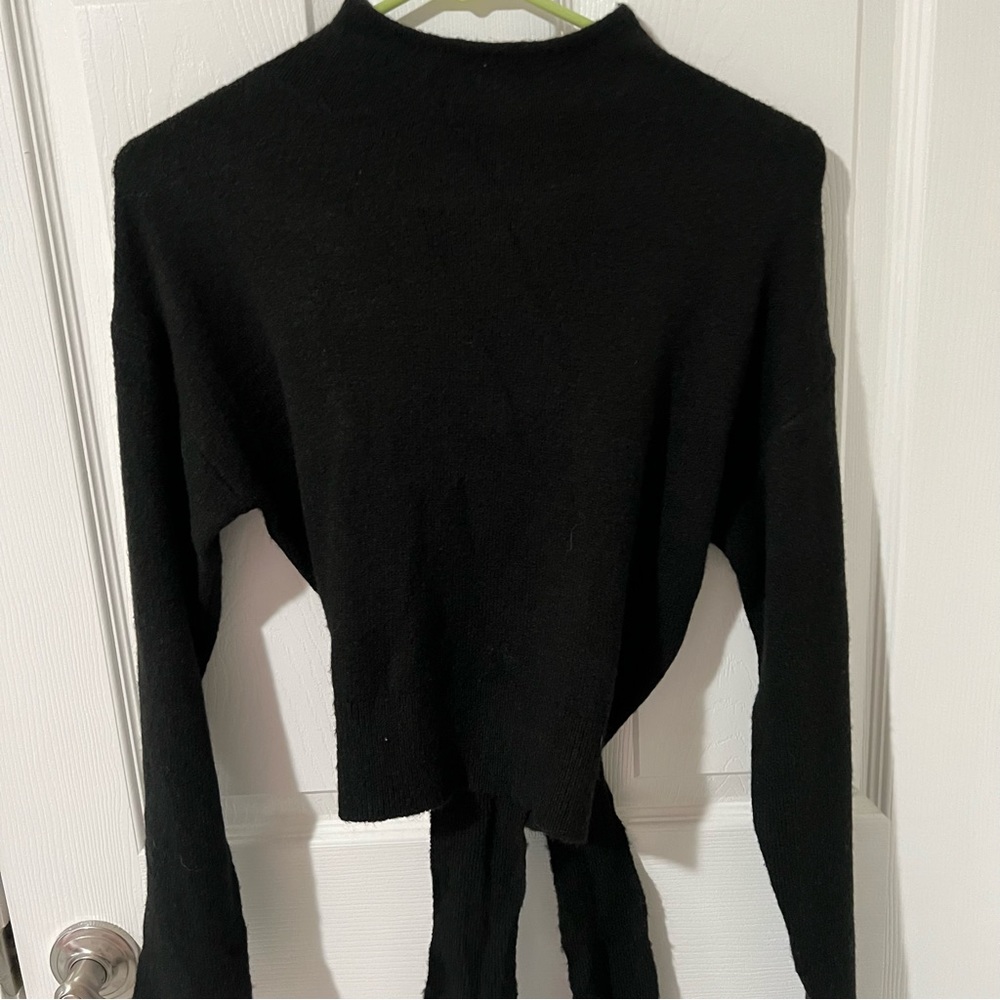 Glassons Black Knit Sweater Open Back